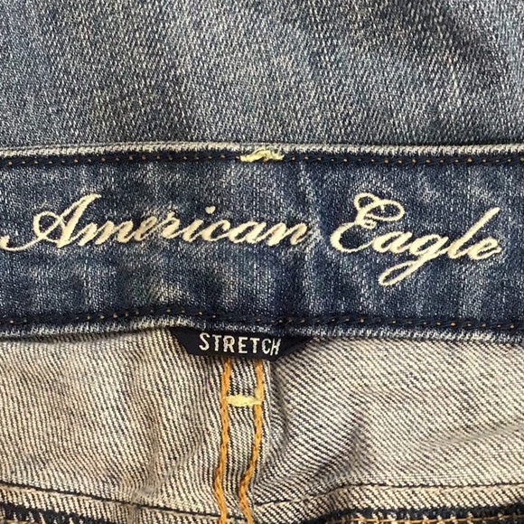 American Eagle Distressed Skinny Jeans Size 2 - Picture 4 of 5